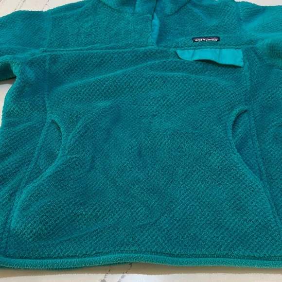 Patagonia Re-Tool Snap- T Aqua Turquoise Fleece Jacket Women’s size S - Picture 8 of 16
